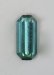 long ratio , slender, closed ended, blue emerald cut.