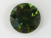 Average darker tone green round. #129