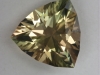 A lightly toned cool yellow shield cut.  #159