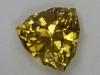 Beautiful yellow, slightly included shield cut, best yellow in the collection.  #169