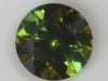Alternate slice of pie areas of color, green and golden green round.  #183