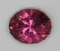 Highly transparent, bright, medium light pink, oval  #273