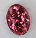 A very deep bright peach pink oval  #296