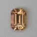 Peachy gold/gold smaller emerald cut. #304