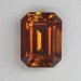 Could be butterscotch or just brown, smaller emerald cut. #305