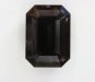 A brooding Dark gray emerald cut that does not like to flash.  #318