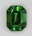 This is a GEM green emerald cut.  #319