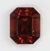 Matchless golden orange, brown, emerald cut. #338