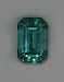 Bright blue green included emerald cut  #356.