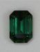 Find, medium plus toned, grass green emerald cut.  #358