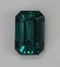 Beautiful flash driven, blue green color with open ends, emerald cut.  #360