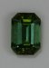 Dichroic blue green medium toned emerald cut.  #368