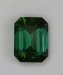 A saturated blue to green colored emerald cut that slides with the light.  #389