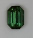 Included green emerald cut with closed ends.  #403
