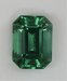 Beautiful green emerald cut that is not visible dichroic.  #408