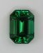 Beautiful, completely open, bright green with touch of blue emerald cut.  #426