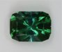Barion cushion cut, eye clean, medium tone level blue green.  Afghanistan.  #435