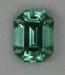 very bright pastel green, eye clean, emerald cut, Mozambique, cuprian,  #438