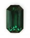 Medium dark tone level, well saturated blue green color, emerald cut. Namibia  #441