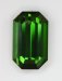 Closed ended, well saturated, yellow green emerald cut, Namibia  #442
