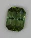 Hexagonal cut, vegetable juice green tourmaline.  #447