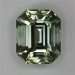 An IceT delight, a flat pale green emerald cut.  #448