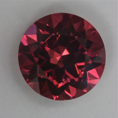 brilliant medium dark pink tourmaline gem