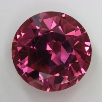 round pink clean cuprian tourmaline gem