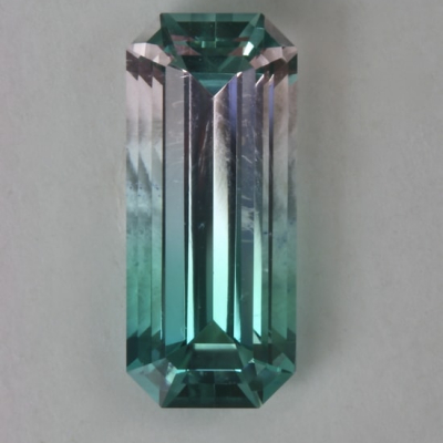 emerald tricolor clean tourmaline gem