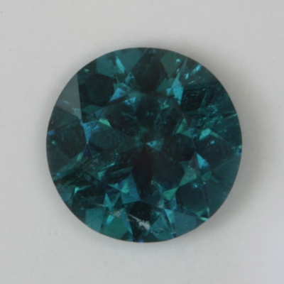 standard round brilliant blue clean tourmaline gem