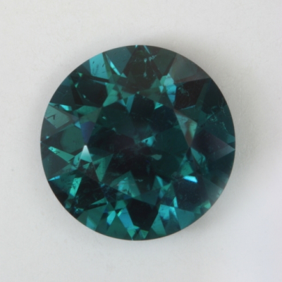 standard round brilliant included dark blue tourmaline gem