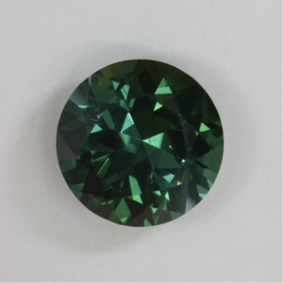 standard round brilliant blue green clean tourmaline gem