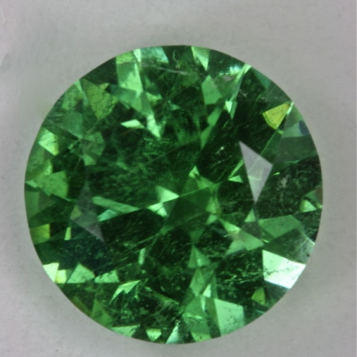 round green flaw copper tourmaline gem