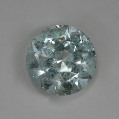 standard round brilliant light blue clean tourmaline gem
