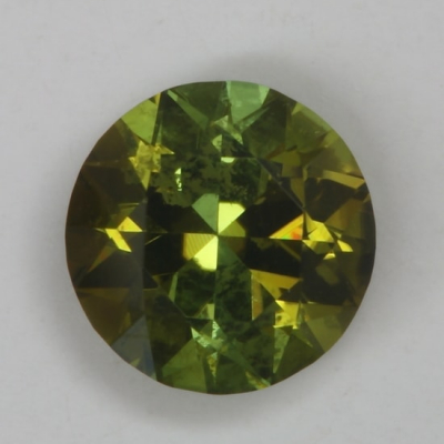brilliant yellow green clean tourmaline gem
