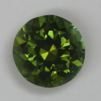 brilliant green eye clean tourmaline gem
