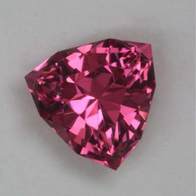 shield cut bright pink clean tourmaline gem