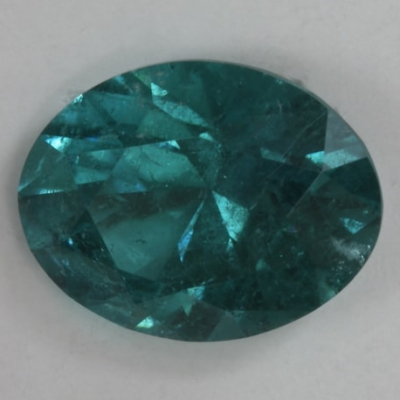 oval blue included tourmaline gem