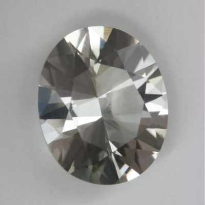 oval achrolite gray clean tourmaline gem