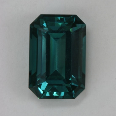 emerald cut blue green eye eye clean tourmaline gem