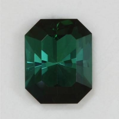 modified emerald cut blue dark ends tourmaline gems