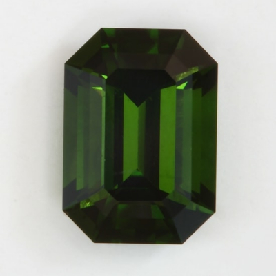 emerald cut usambara green tourmaline gem clean