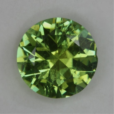 brilliant green included tourmaline gem