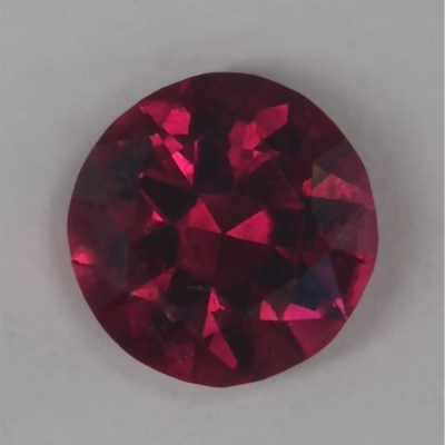 brilliant red included tourmaline gem
