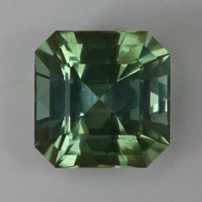 square emerald cut clean green tourmaline
