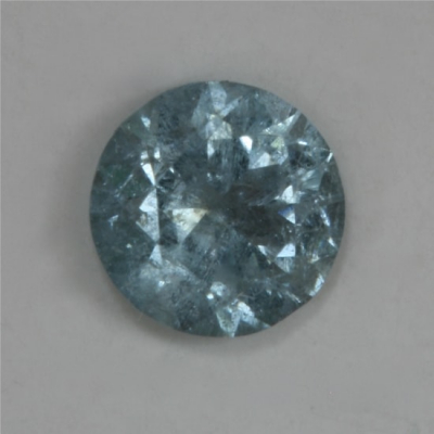 standard round brilliant pale blue included tourmaline gem