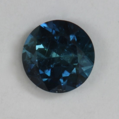 standard round brilliant rich blue included tourmaline gem