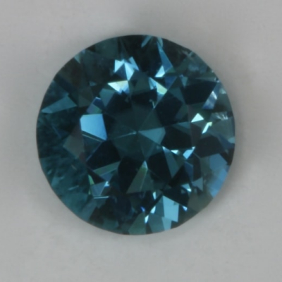 standard round brilliant vivid blue clean tourmaline gem