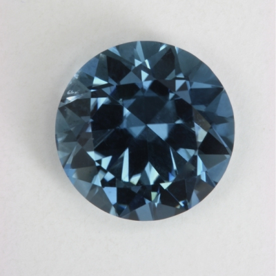 standard round brilliant gray blue clean tourmaline gem