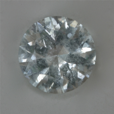 standard round brilliant achroite included tourmaline gem